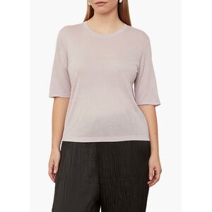 VINCE Violetta Purple Elbow Sleeve Top Size 2X